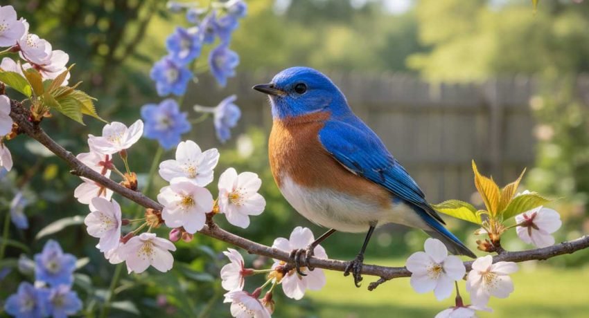 beautiful blue bird