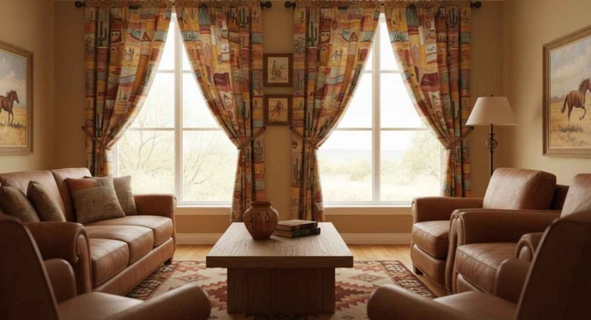western curtains for living room