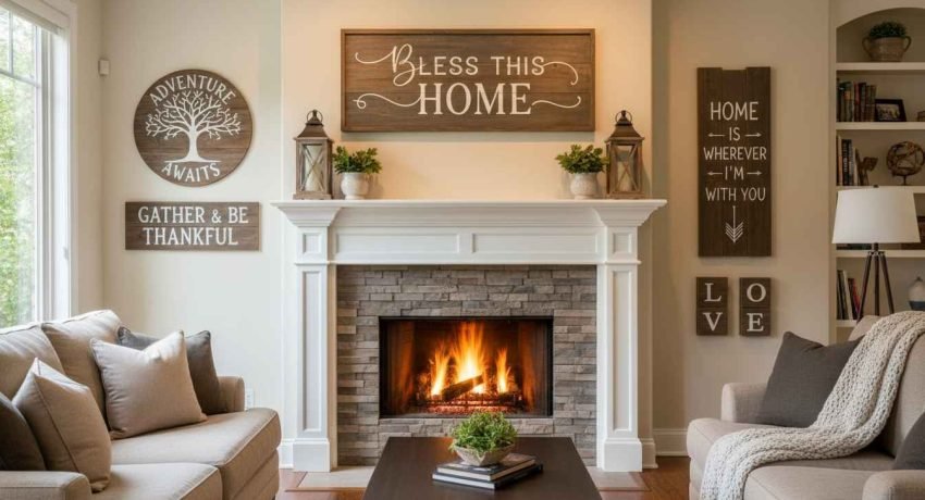 wood signs home decor